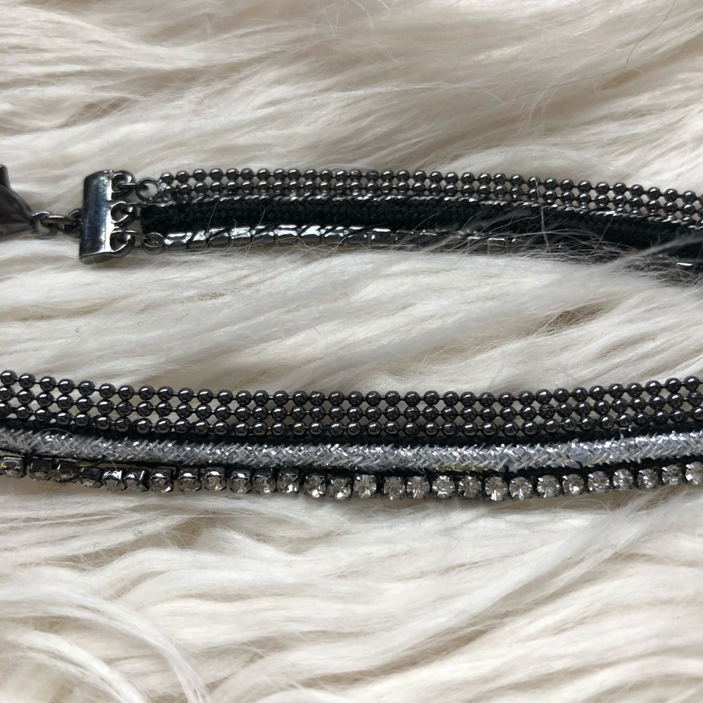 Grey and Silver Choker - Picture 2 of 4